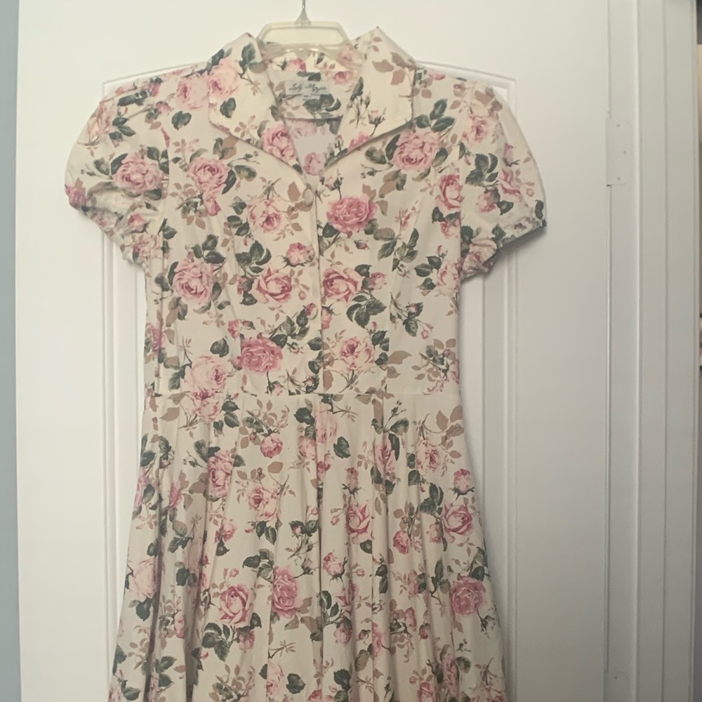 Cotton Day Dress Unique Vintage
